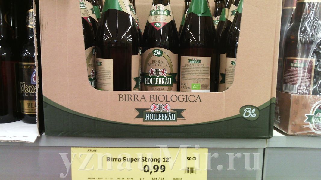 Цены в Италии на пиво