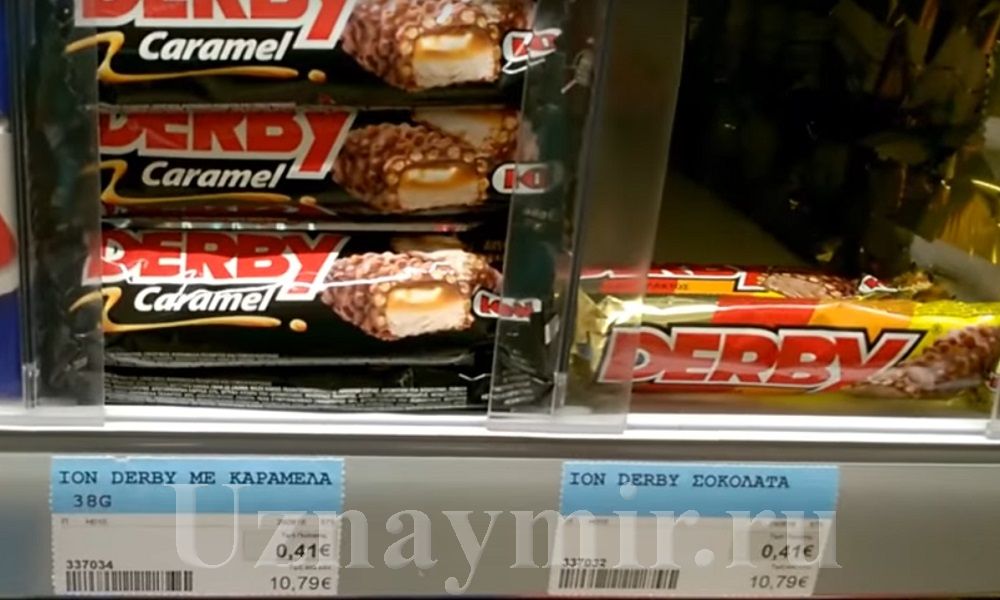 Цкны на продукты в Греции