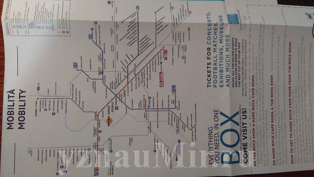 Схема метро Рима
