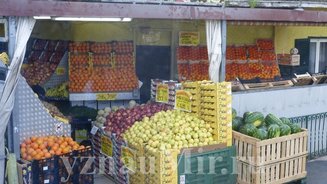 Цены в Италии на фрукты